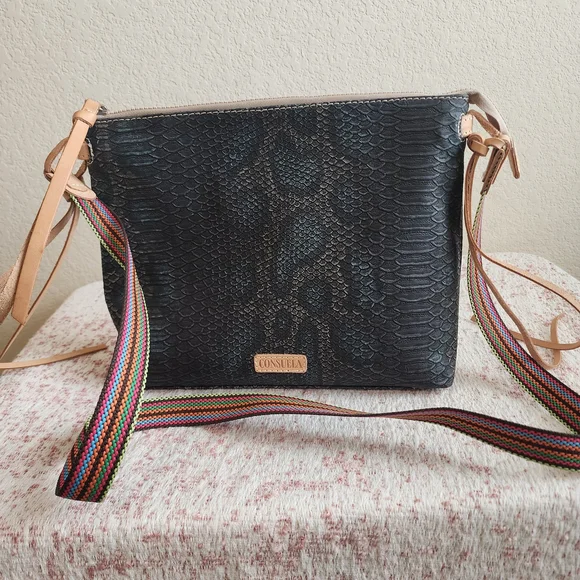 Consuela Rattler Downtown Leather Crossbody Bag - Picture 7 of 8